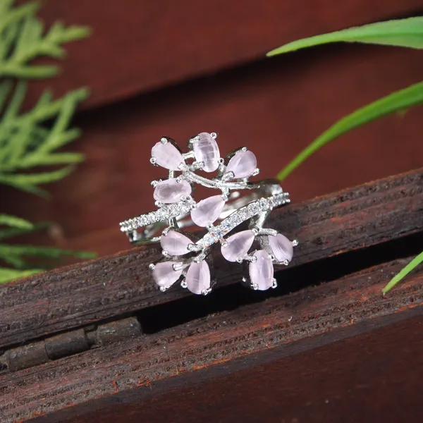 Zircon_Pink__Silver_Finger_Ring