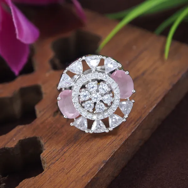 Zircon_Pink__Silver_Finger_Ring
