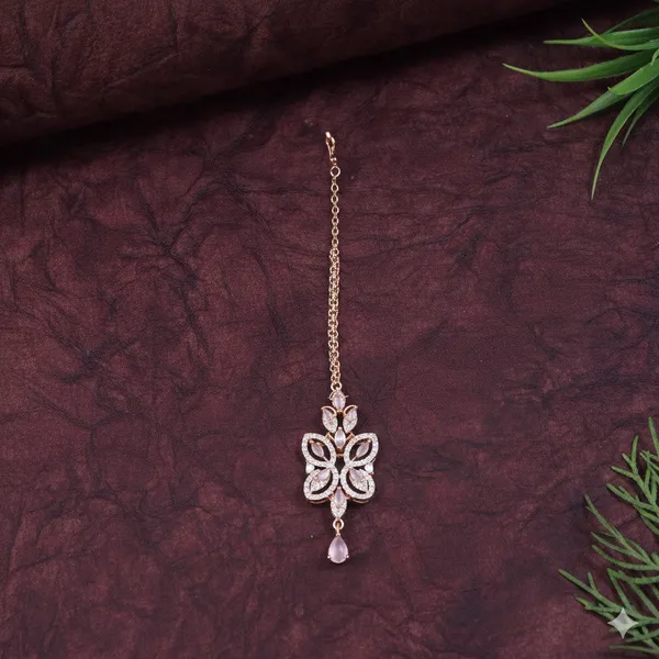Zircon_Rose_Gold_Brass_Choker_Necklace