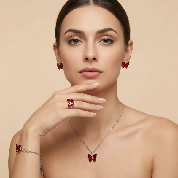 Silver_Plated_Butterfly_Shape_Combo_Set