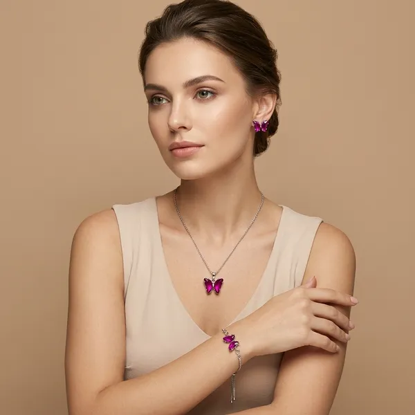 Silver_Plated_Butterfly_Shape_Combo_Set