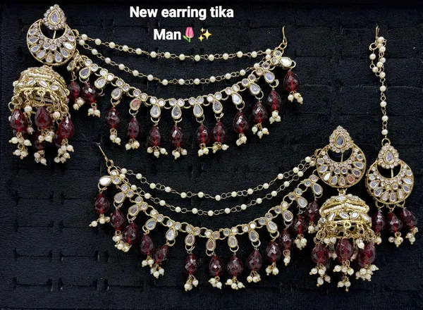 Indian_Tradional_Jhumki_With_Khanchain_For_Girls