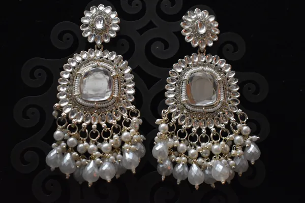 White_Alloy_Earrings_For_Women