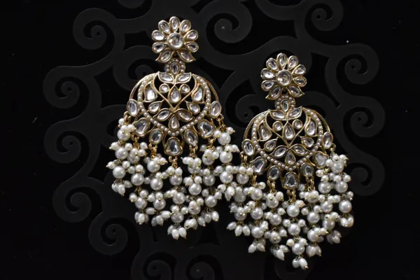 White_Alloy_Earrings_For_Women