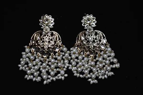 White_Alloy_Earrings_For_Women