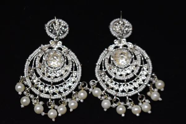 White_Alloy_Earrings_For_Women