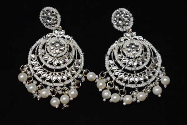White_Alloy_Earrings_For_Women