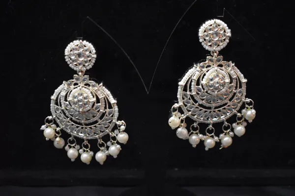 White_Alloy_Earrings_For_Women
