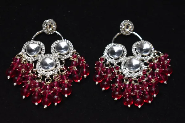 Pink_Alloy_Earrings_For_Women