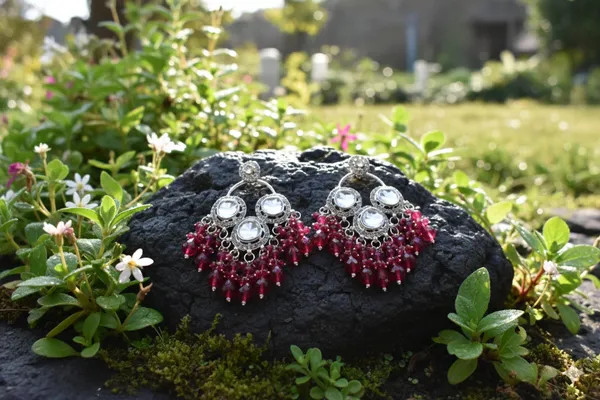 Pink_Alloy_Earrings_For_Women