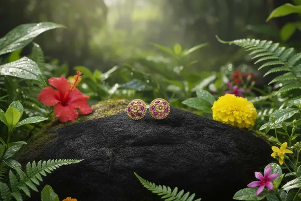 Red_Green_Alloy_Flower_Choker_Set_For_Women_-_Pack_Of_2