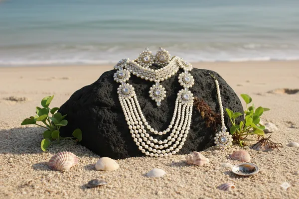 White_Alloy_Kundan_Choker_Mangtika_Long_Necklace_Set_For_Women