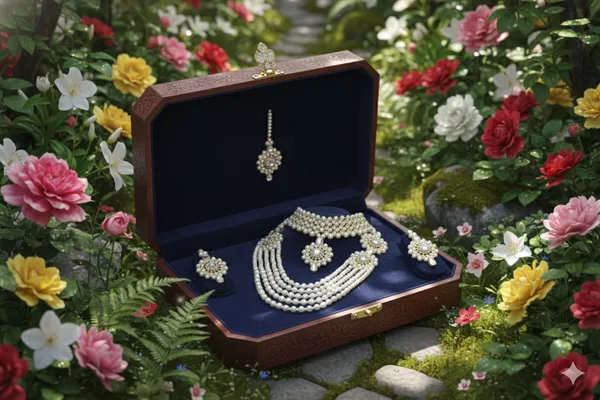White_Alloy_Kundan_Choker_Mangtika_Long_Necklace_Set_For_Women