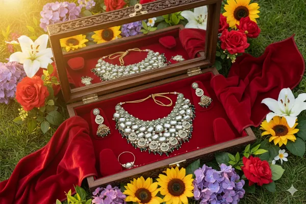 Green_Alloy_Kundan_Bridal_Choker_Set_With_Mathapatti_For_Women