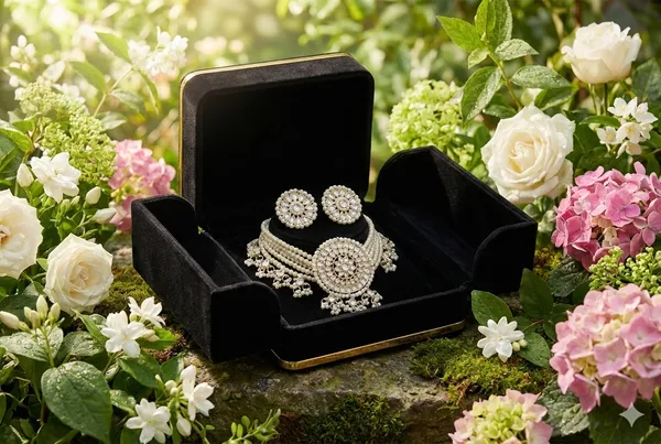 White_Alloy_Layered_Pearl_Kundan_Choker_Set_For_Women_-_Pack_Of_2