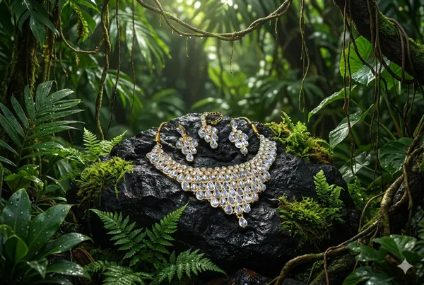 White_Alloy_Necklace_Set_For_Women_-_Pack_Of_2