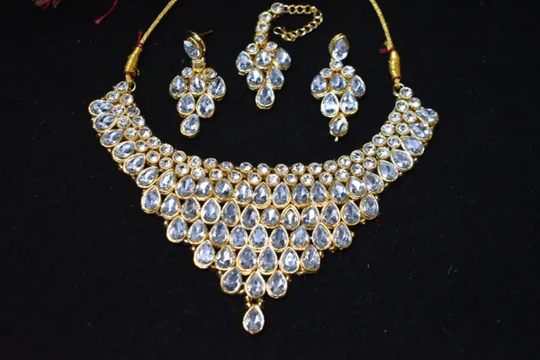 White_Alloy_Necklace_Set_For_Women_-_Pack_Of_2