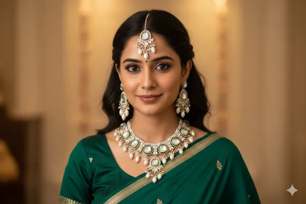 Green_Alloy_Kundan_Bead_Choker_Set_For_Women