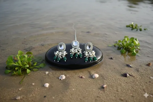 Green_Alloy_Kundan_Beaded_Choker_Set_For_Women