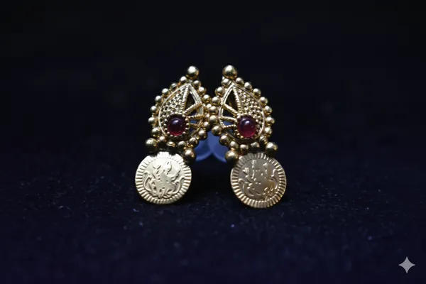 Red_Alloy_Lakshmi_Coin_Designer_Choker_For_Women