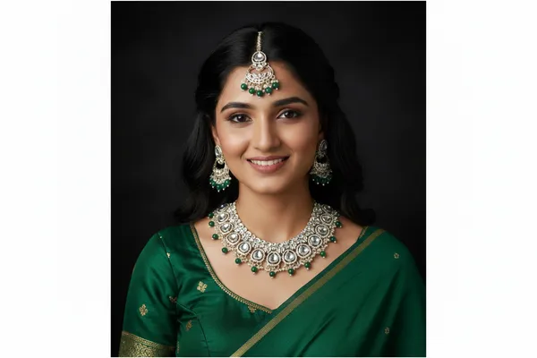 Green_Alloy_Kundan_Diamond_Beaded_Necklace_Set_With_Mangtika_For_Women