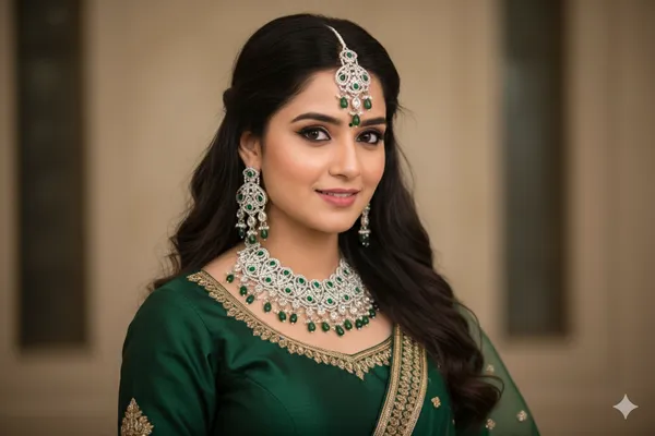 Green_Alloy_Diamond_Studded_Bridal_Choker_Set_With_Mangtika_For_Women