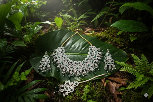 Green_Alloy_Diamond_Studded_Bridal_Choker_Set_With_Mangtika_For_Women