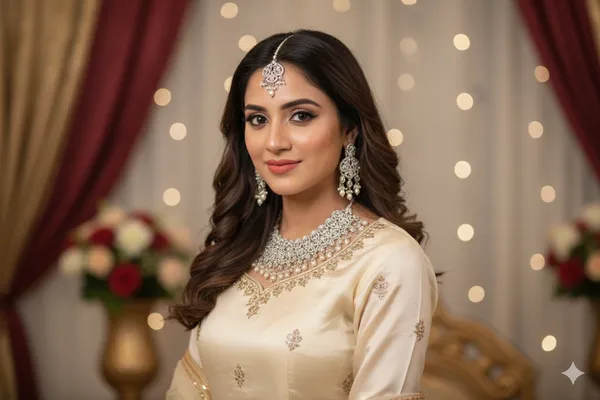 White_Alloy_Diamond_Studded_Bridal_Choker_Set_With_Mangtika_For_Women