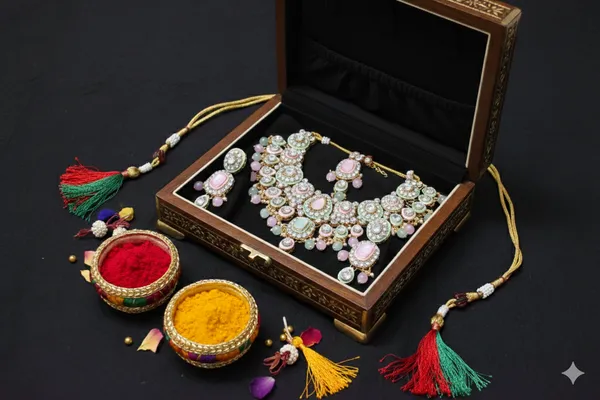 Pastel_Alloy_Meenakari_Diamond_Bridal_Choker_Set_With_Mangtika_For_Women