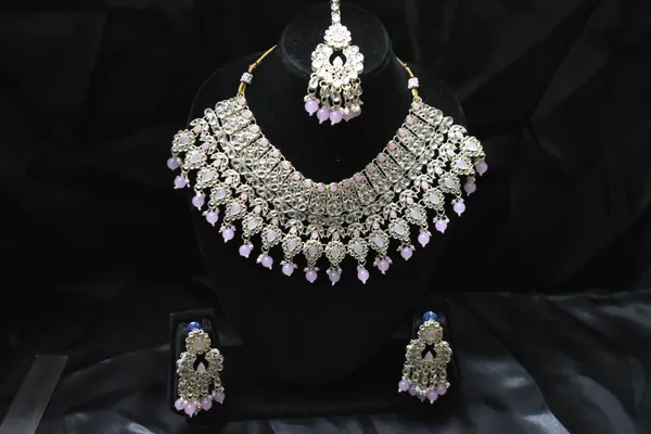 Pink_Alloy_Bridal_Kundan_Necklace_Set_For_Women