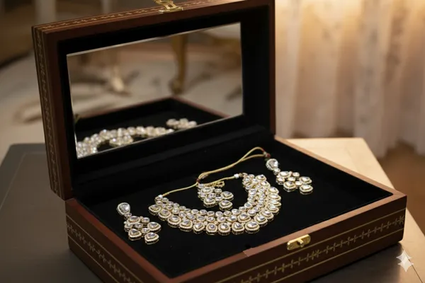 White_Alloy_Kundan_Bridal_Choker_Set_With_Mangtika_For_Women