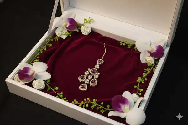 Wine_Alloy_Kundan_Bridal_Choker_Set_With_Mangtika_For_Women