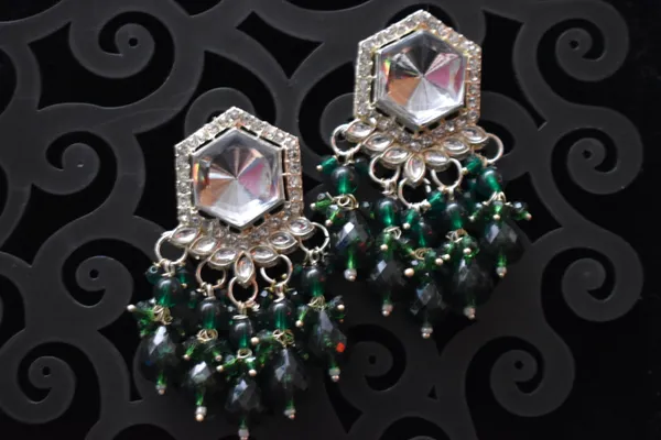 Green_Alloy_Earrings_For_Women_-_Pack_Of_3