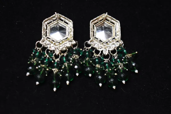 Green_Alloy_Earrings_For_Women_-_Pack_Of_3