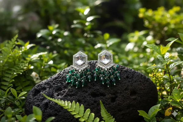 Green_Alloy_Earrings_For_Women_-_Pack_Of_3