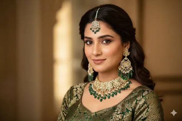 Green_Alloy_Diamond_Studded_Bead_Bridal_Choker_Set_With_Mangtika_For_Women