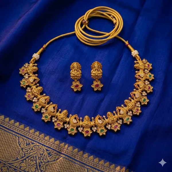 Temple_Jewellery_Designer_Peacock_Necklace_Set_For_Girls