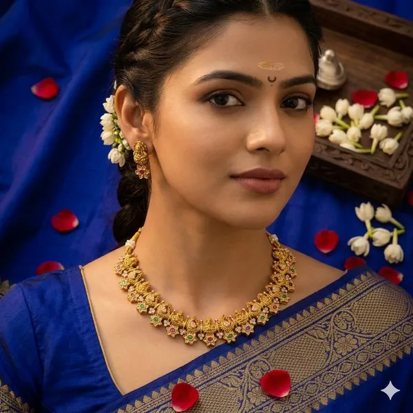 Temple_Jewellery_Designer_Peacock_Necklace_Set_For_Girls