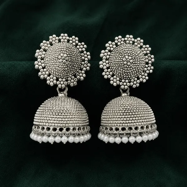 Premium_Quality_Silver_Jhumki