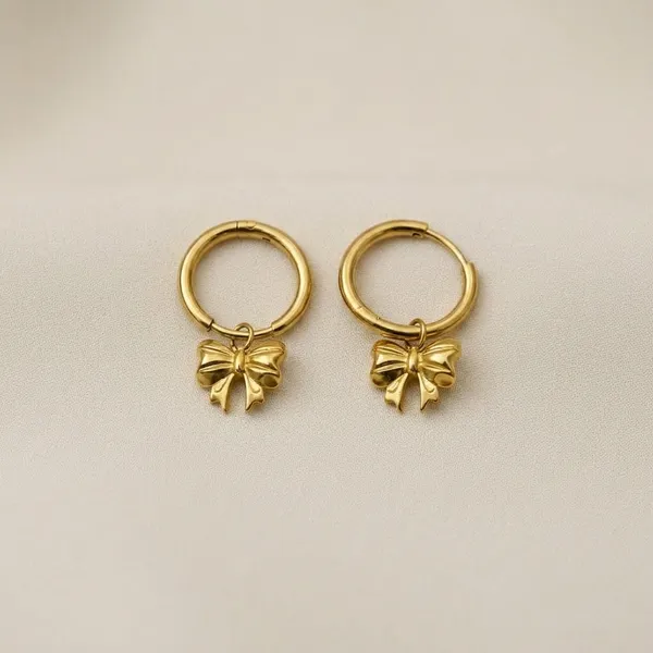 Gold_Stainless_Steel_Bow_Charm_Hoop_Earrings_For_Women_1007