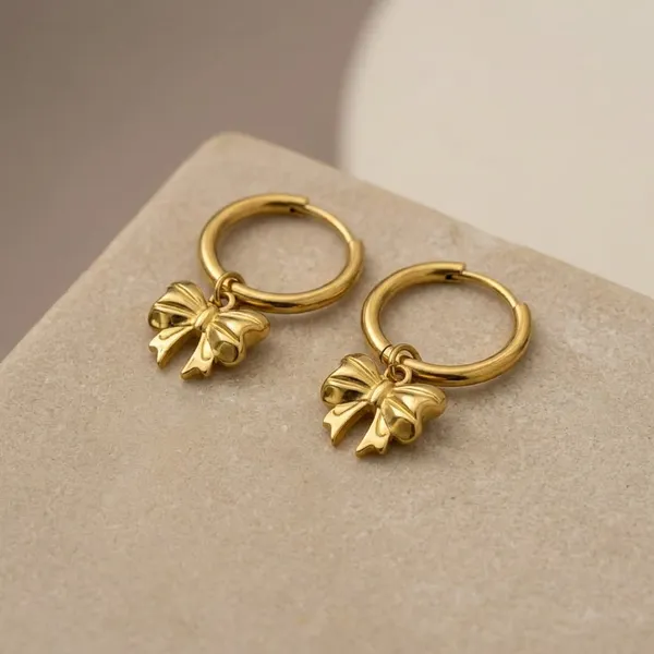 Gold_Stainless_Steel_Bow_Charm_Hoop_Earrings_For_Women_1007