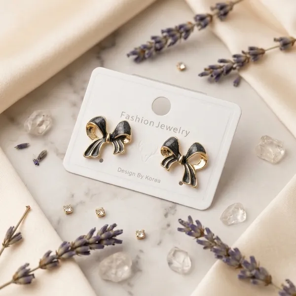 Black_Gold_Stainless_Steel_Enamel_Bow_Stud_Earrings_For_Women_1019