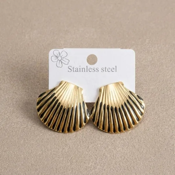 Gold_Stainless_Steel_Shell_Scallop_Stud_Earrings_For_Women_1003