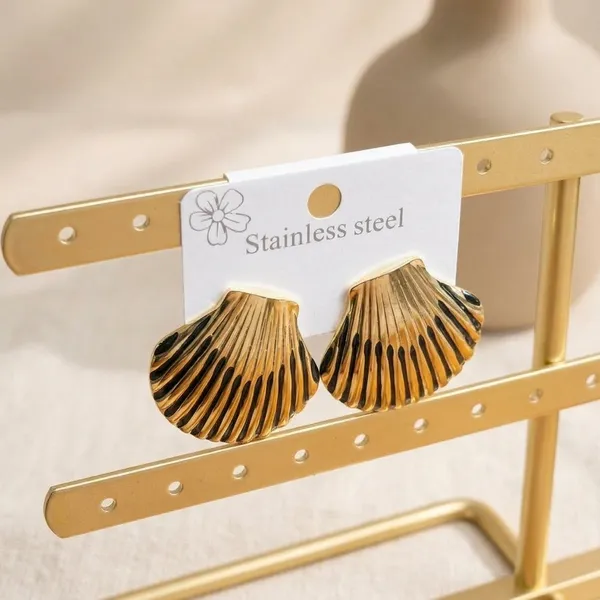 Gold_Stainless_Steel_Shell_Scallop_Stud_Earrings_For_Women_1003