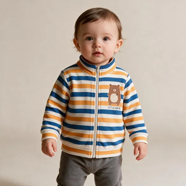 Multicolor_Cotton_Fleece_Jacket_For_Unisex