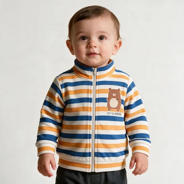 Multicolor_Cotton_Fleece_Jacket_For_Unisex