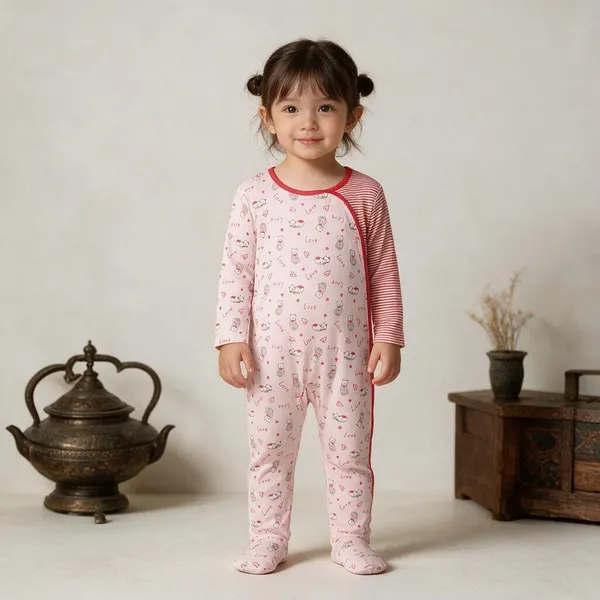 Pink_Cotton_Interlock_Romper_For_Girls