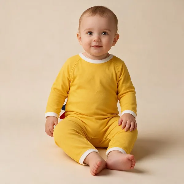 Gold_Cotton_Interlock_Romper_For_Unisex