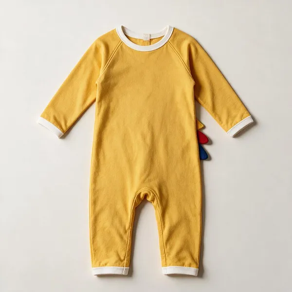 Gold_Cotton_Interlock_Romper_For_Unisex