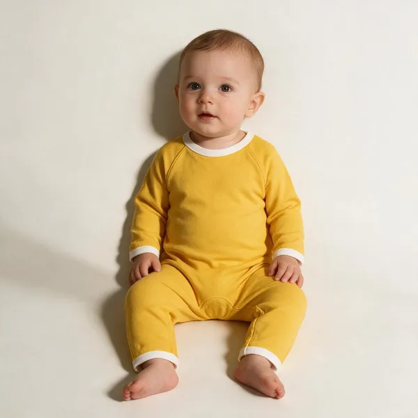 Gold_Cotton_Interlock_Romper_For_Unisex